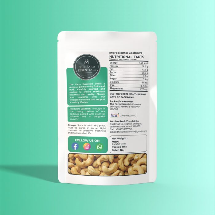 Premium Handpicked Cashews
